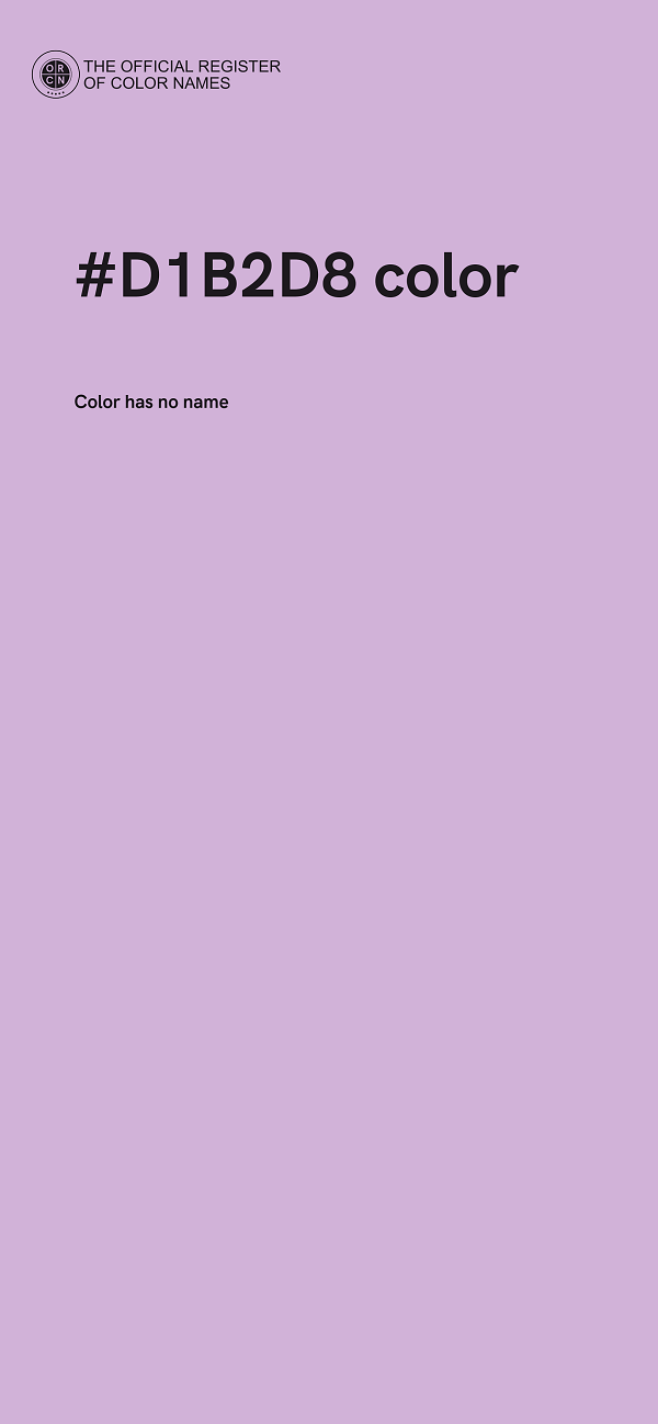 #D1B2D8 color image