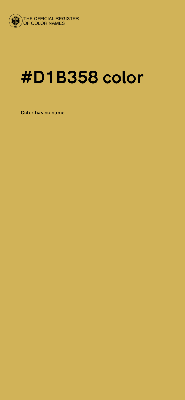 #D1B358 color image