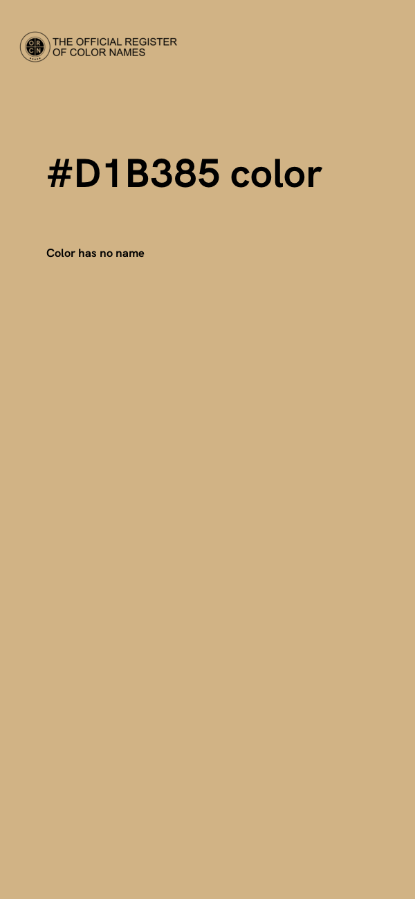 #D1B385 color image