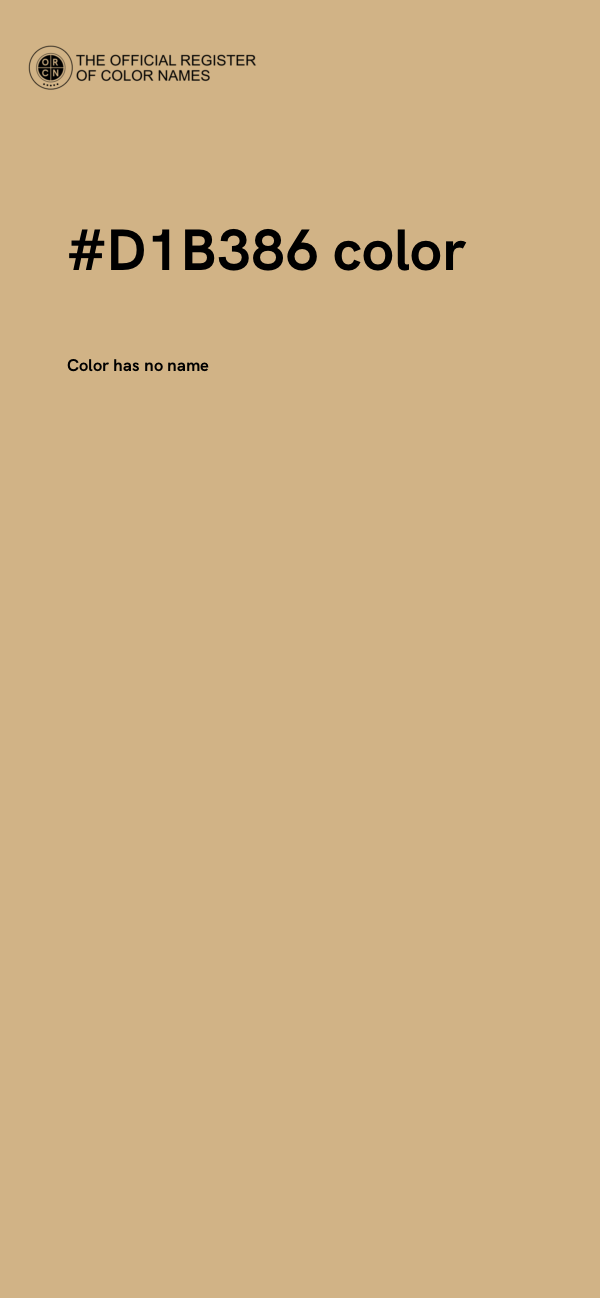 #D1B386 color image