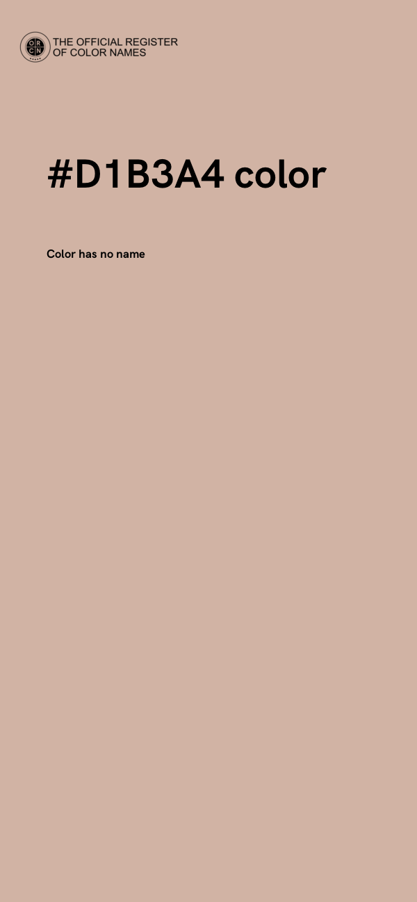 #D1B3A4 color image