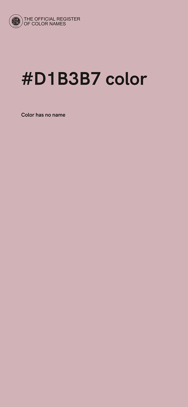 #D1B3B7 color image