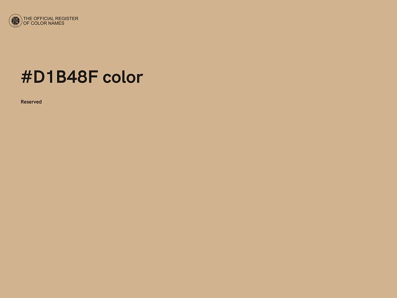 #D1B48F color image