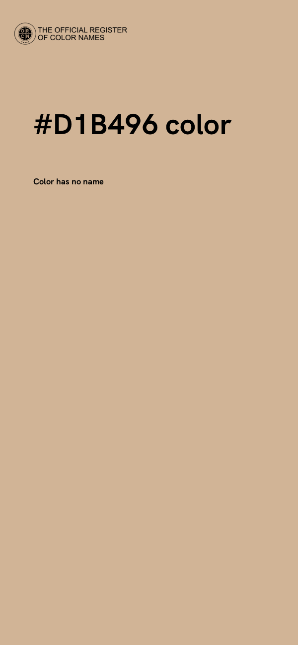#D1B496 color image
