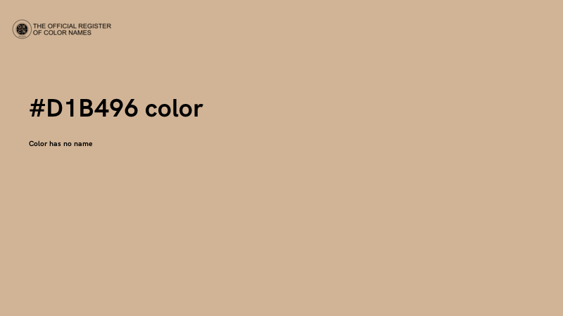 #D1B496 color image