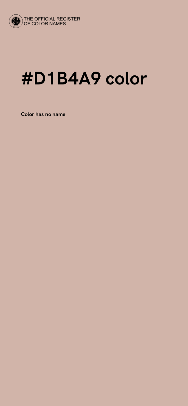 #D1B4A9 color image