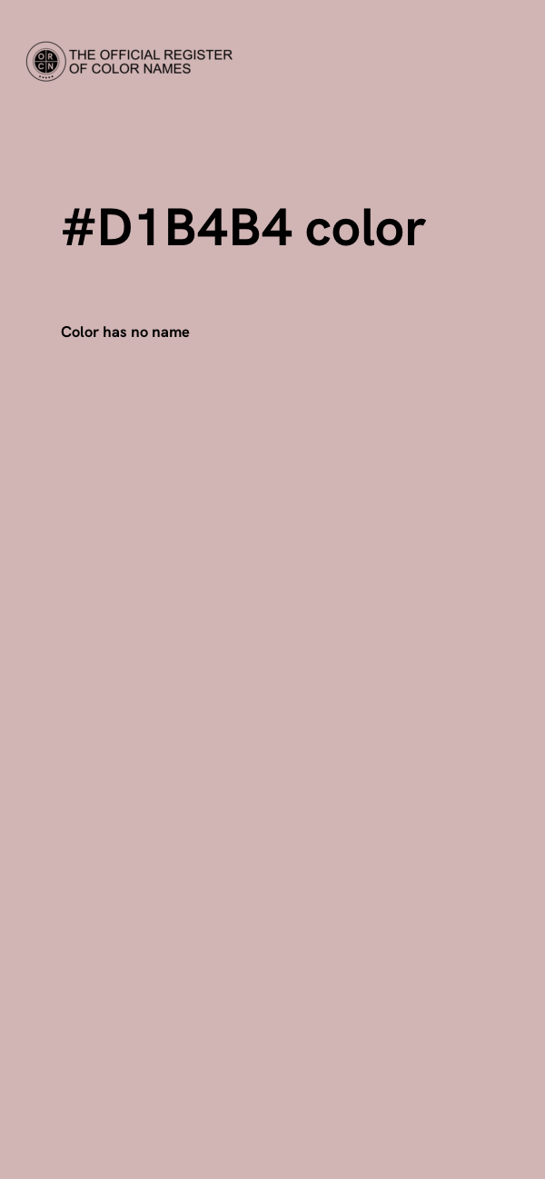 #D1B4B4 color image