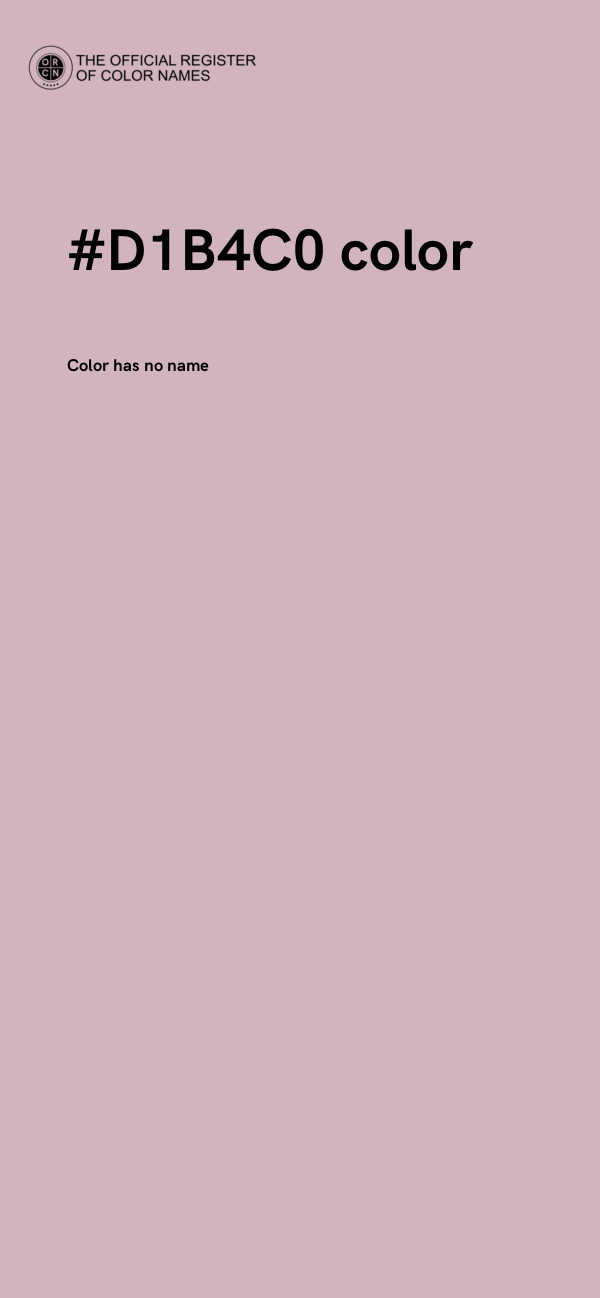 #D1B4C0 color image