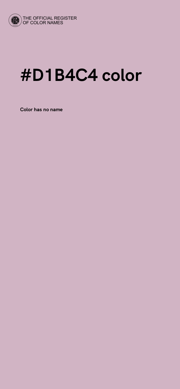 #D1B4C4 color image