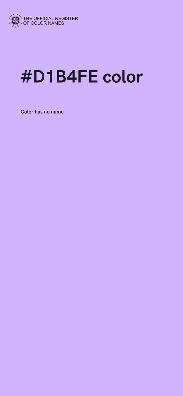 #D1B4FE color image