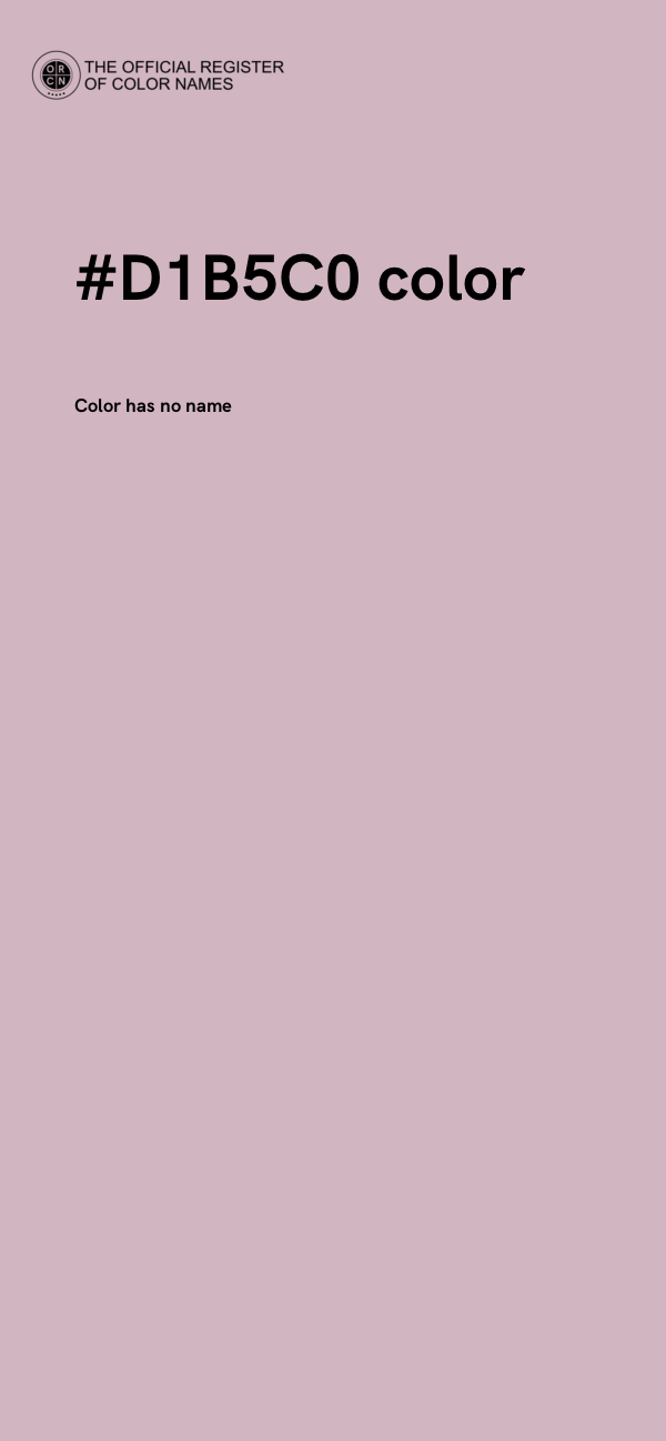 #D1B5C0 color image