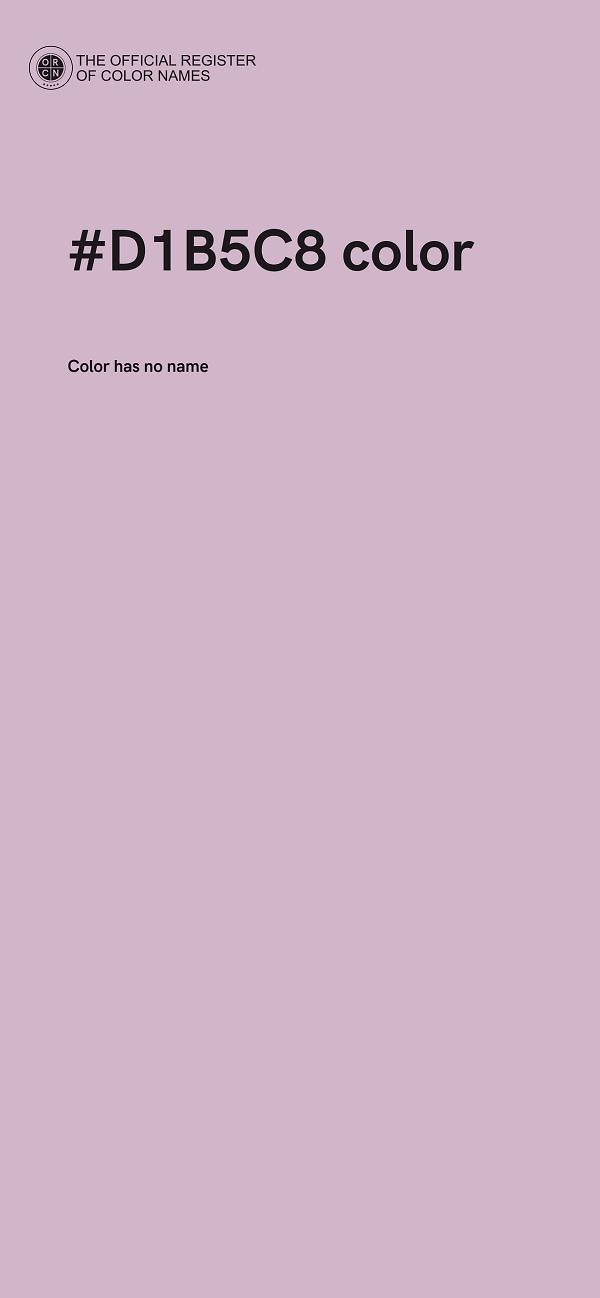 #D1B5C8 color image