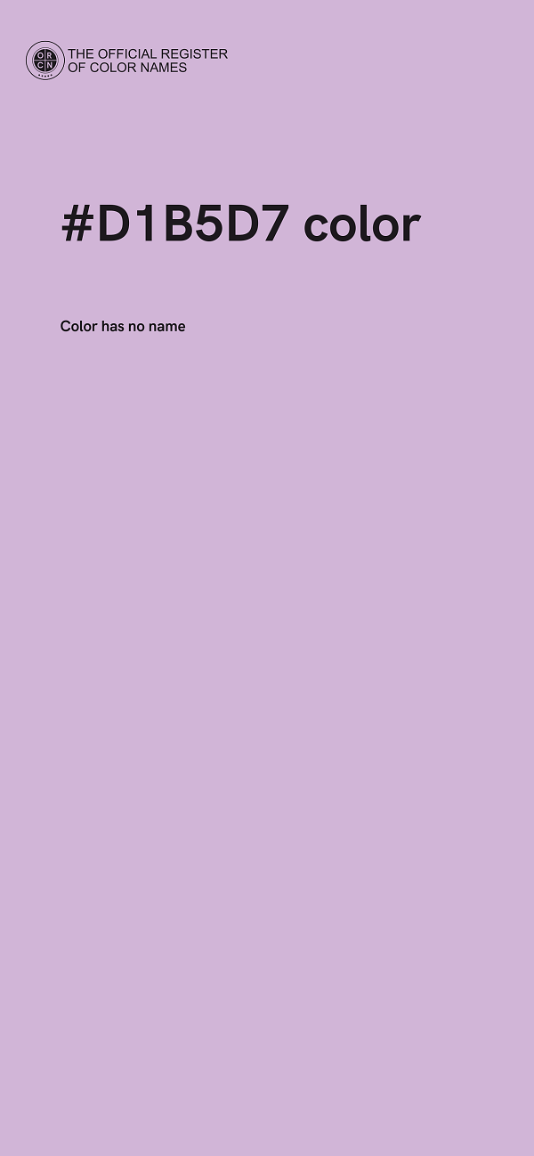 #D1B5D7 color image