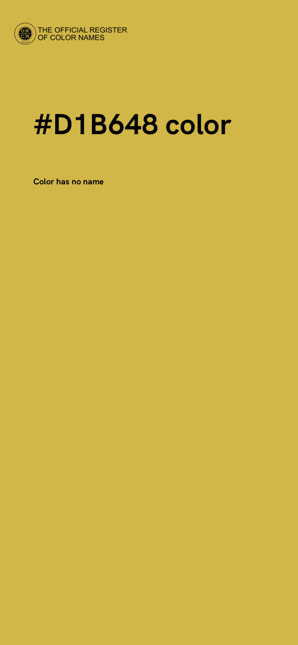 #D1B648 color image