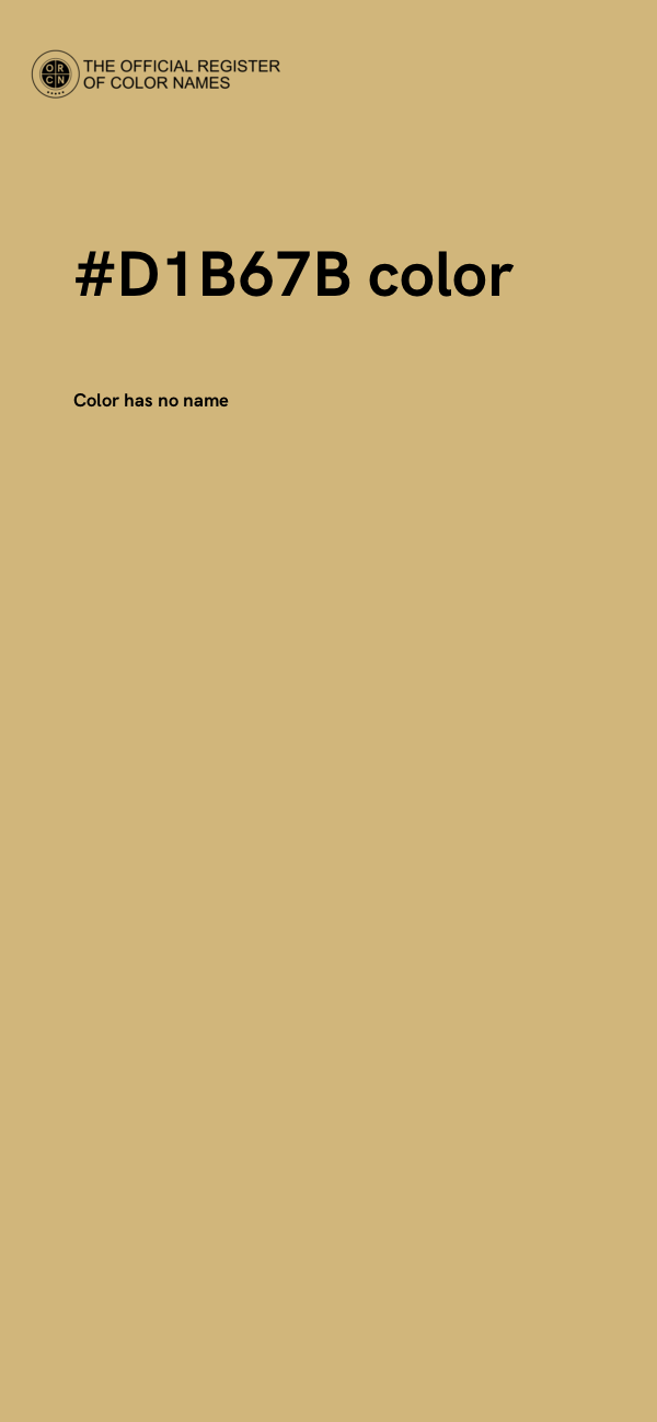 #D1B67B color image