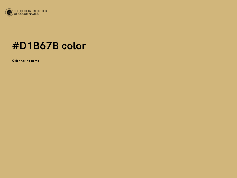 #D1B67B color image