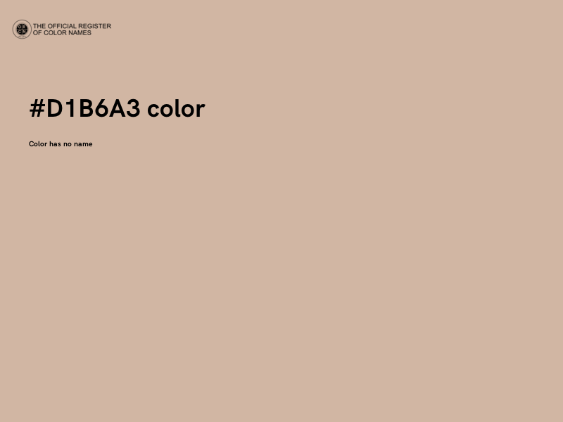 #D1B6A3 color image
