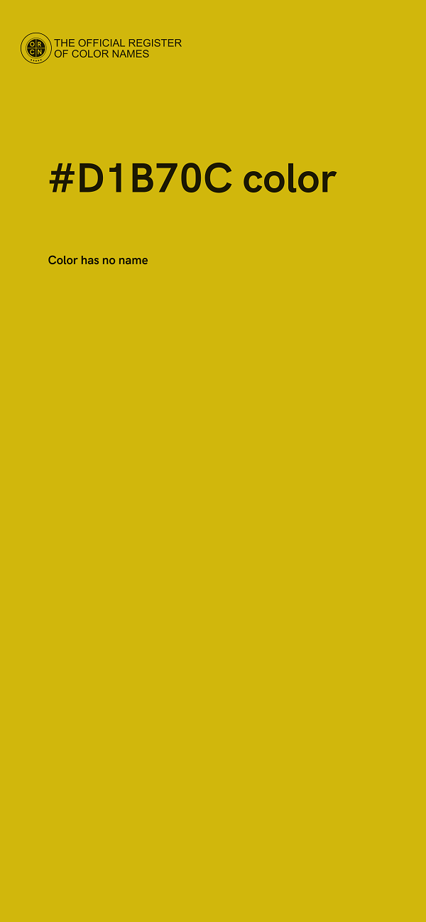 #D1B70C color image