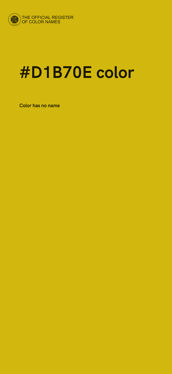 #D1B70E color image