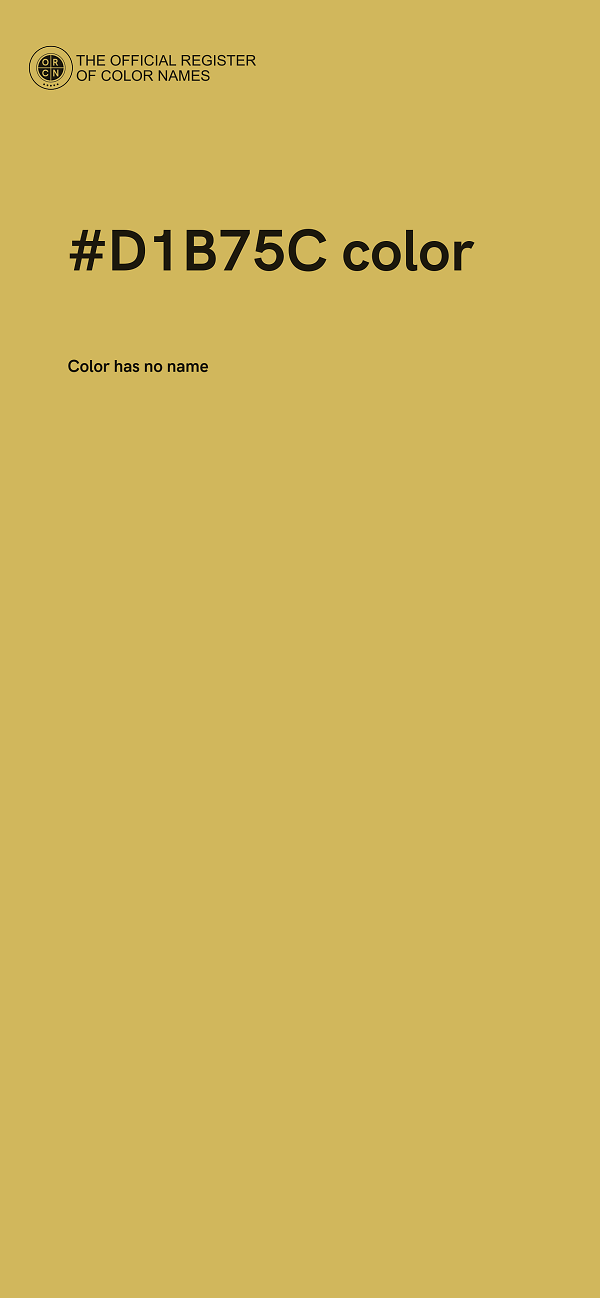 #D1B75C color image