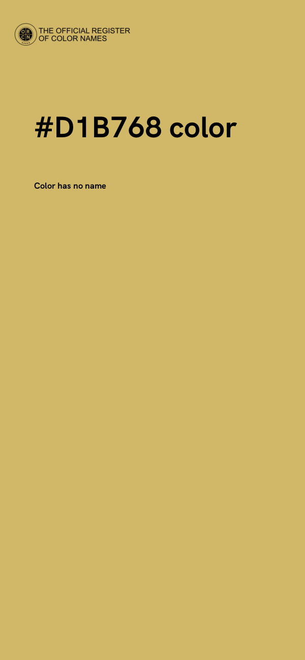 #D1B768 color image