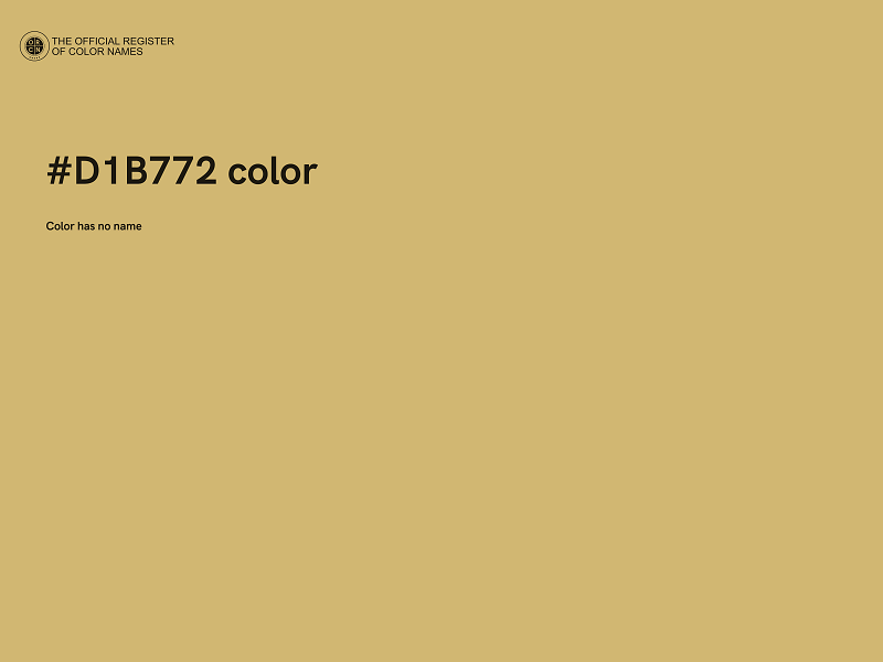 #D1B772 color image