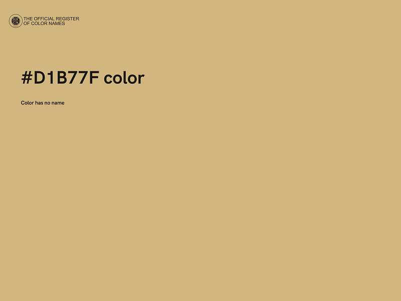 #D1B77F color image
