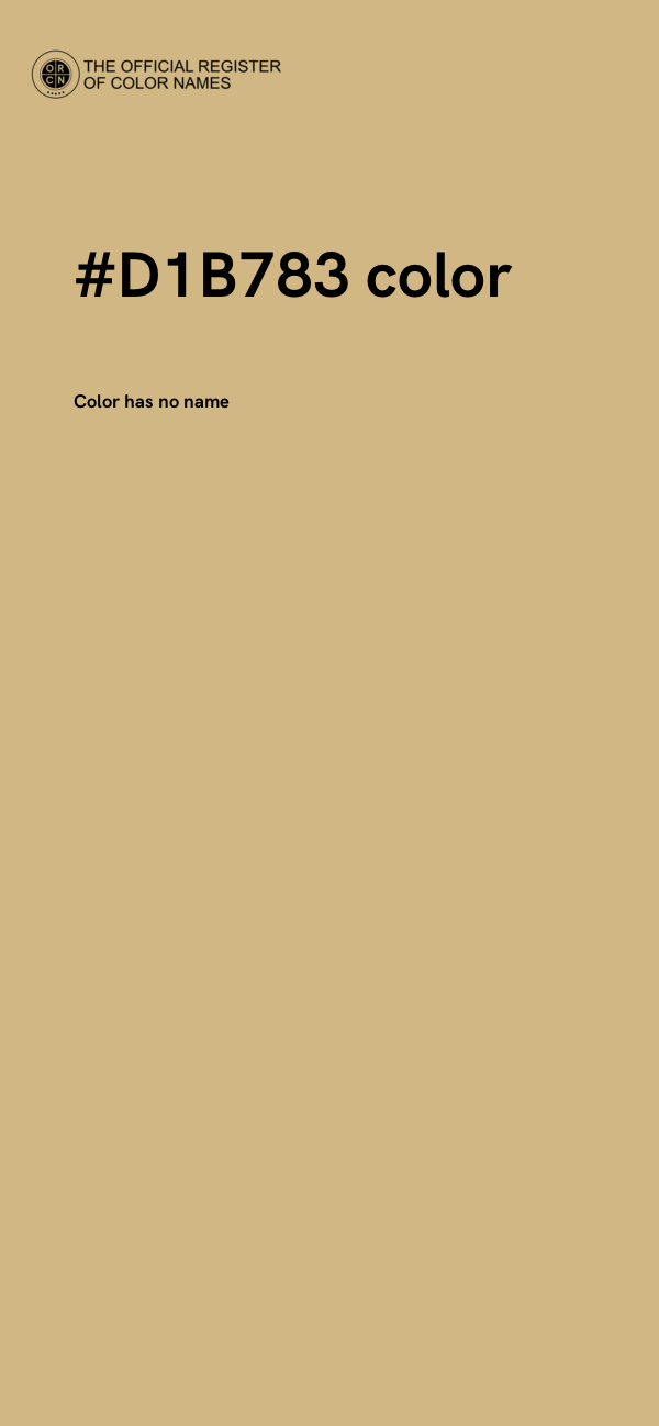#D1B783 color image