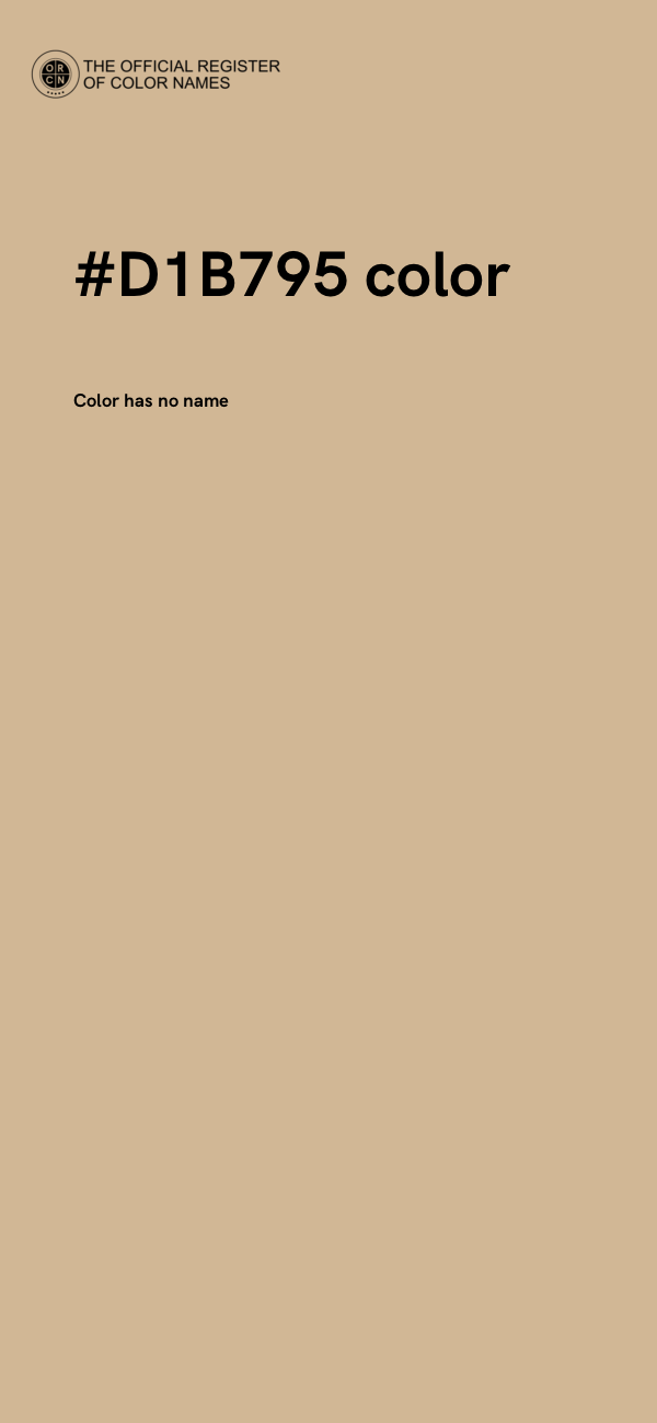 #D1B795 color image
