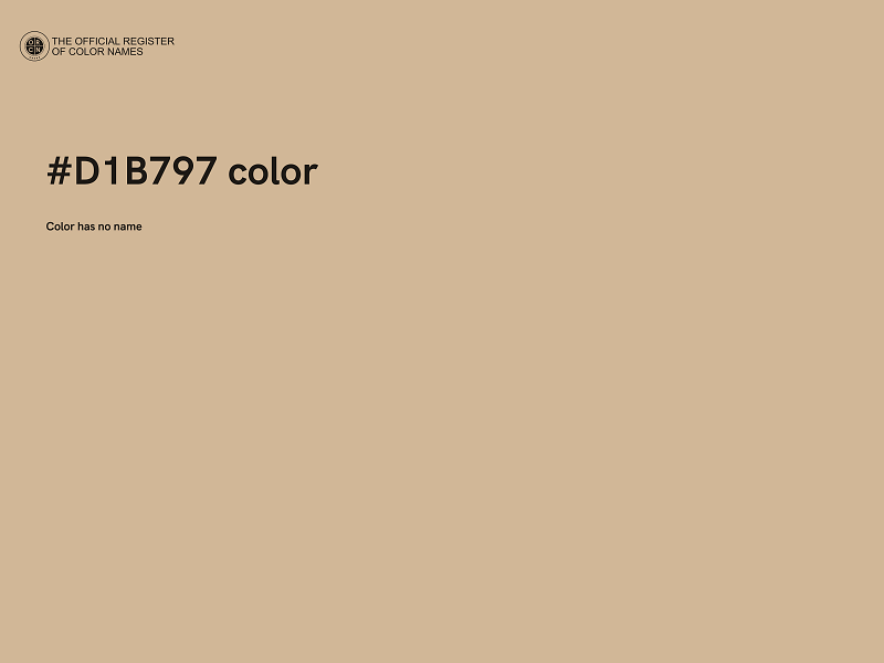 #D1B797 color image