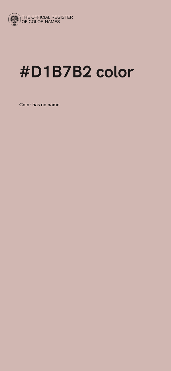 #D1B7B2 color image