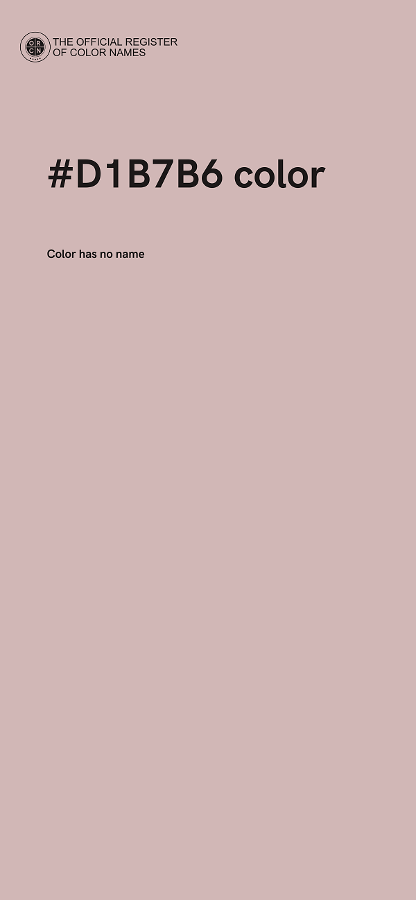 #D1B7B6 color image
