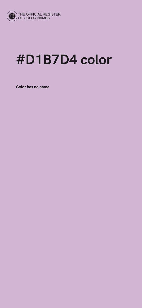 #D1B7D4 color image