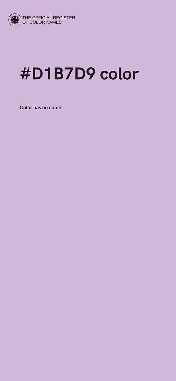 #D1B7D9 color image
