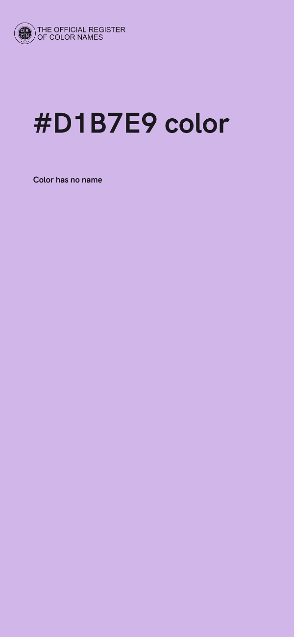#D1B7E9 color image