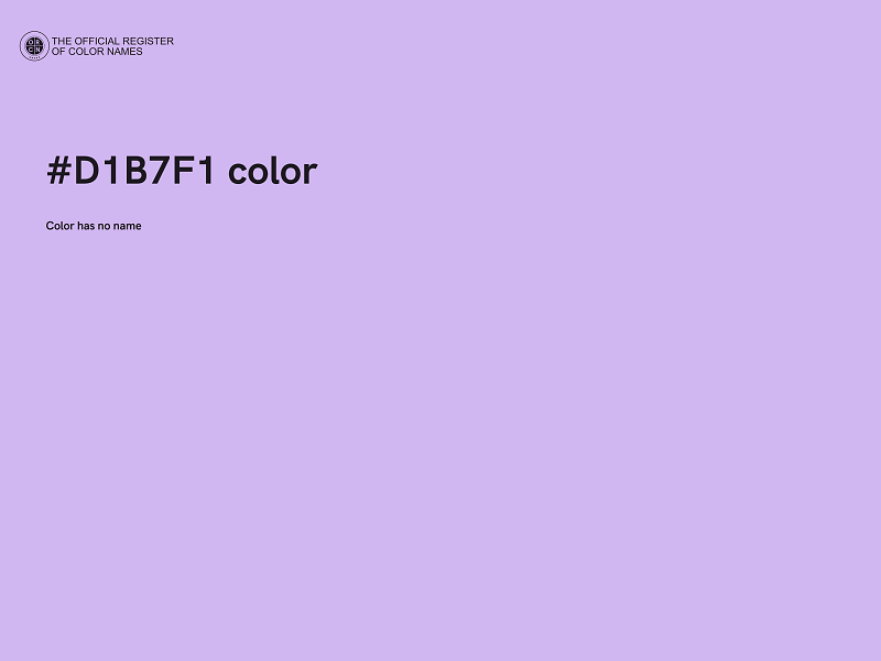 #D1B7F1 color image