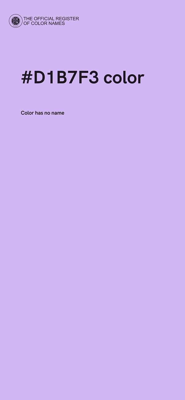 #D1B7F3 color image