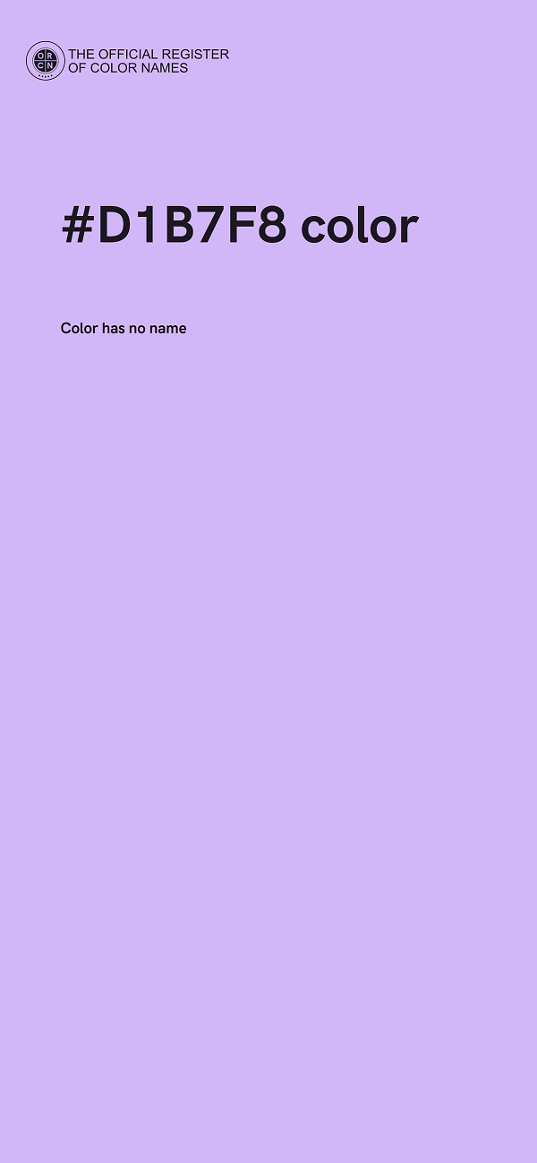#D1B7F8 color image