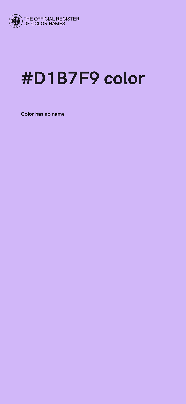 #D1B7F9 color image