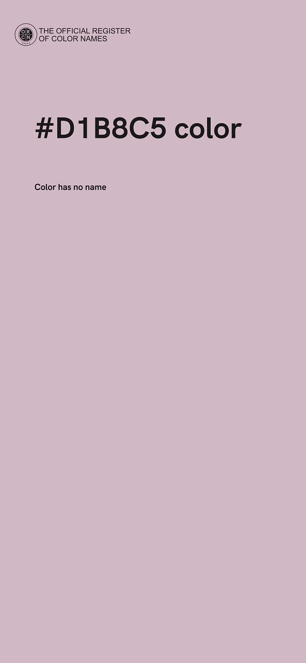 #D1B8C5 color image