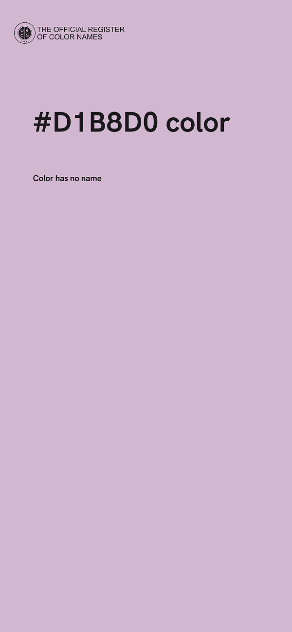 #D1B8D0 color image