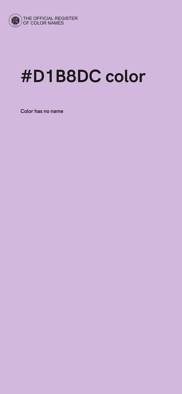 #D1B8DC color image