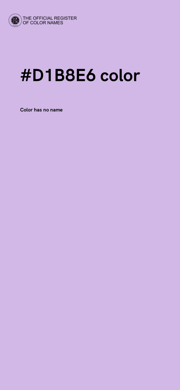 #D1B8E6 color image