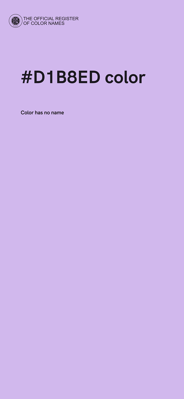 #D1B8ED color image