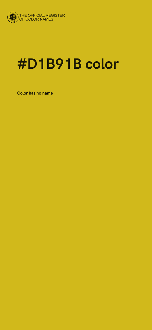 #D1B91B color image