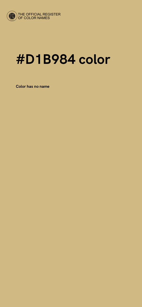 #D1B984 color image