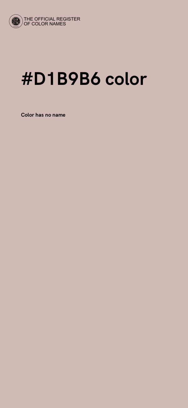 #D1B9B6 color image