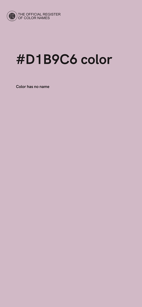 #D1B9C6 color image