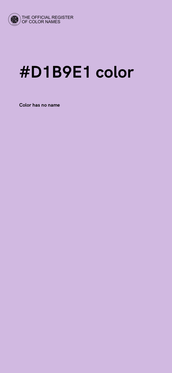 #D1B9E1 color image