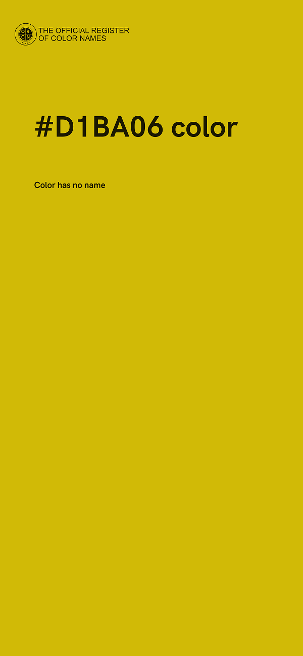 #D1BA06 color image